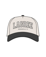 The Canvas Cap - Natural / Coal - D Lagree - Center Crown Stacked - Printed - Coal