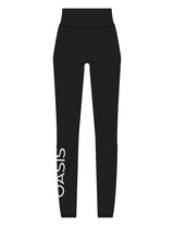 The Basic Legging - Black - OCWC - Right Leg - Printed - White