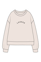 The Recycled Unisex Crewneck - Polar - Studio Lagree - Chest Arc & Back Neckline - Printed - Black