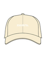 The Dad Hat - Light Yellow - Mantra - Center Crown - Embroidered - White