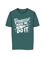 The Womens Tee - Jade - BAMB - Center Chest Stacked "PROSECCO" - Printed - White