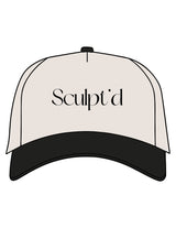 The Canvas Cap - Natural / Black - Sculpt'd Studios - Center Crown - Embroidered - Black