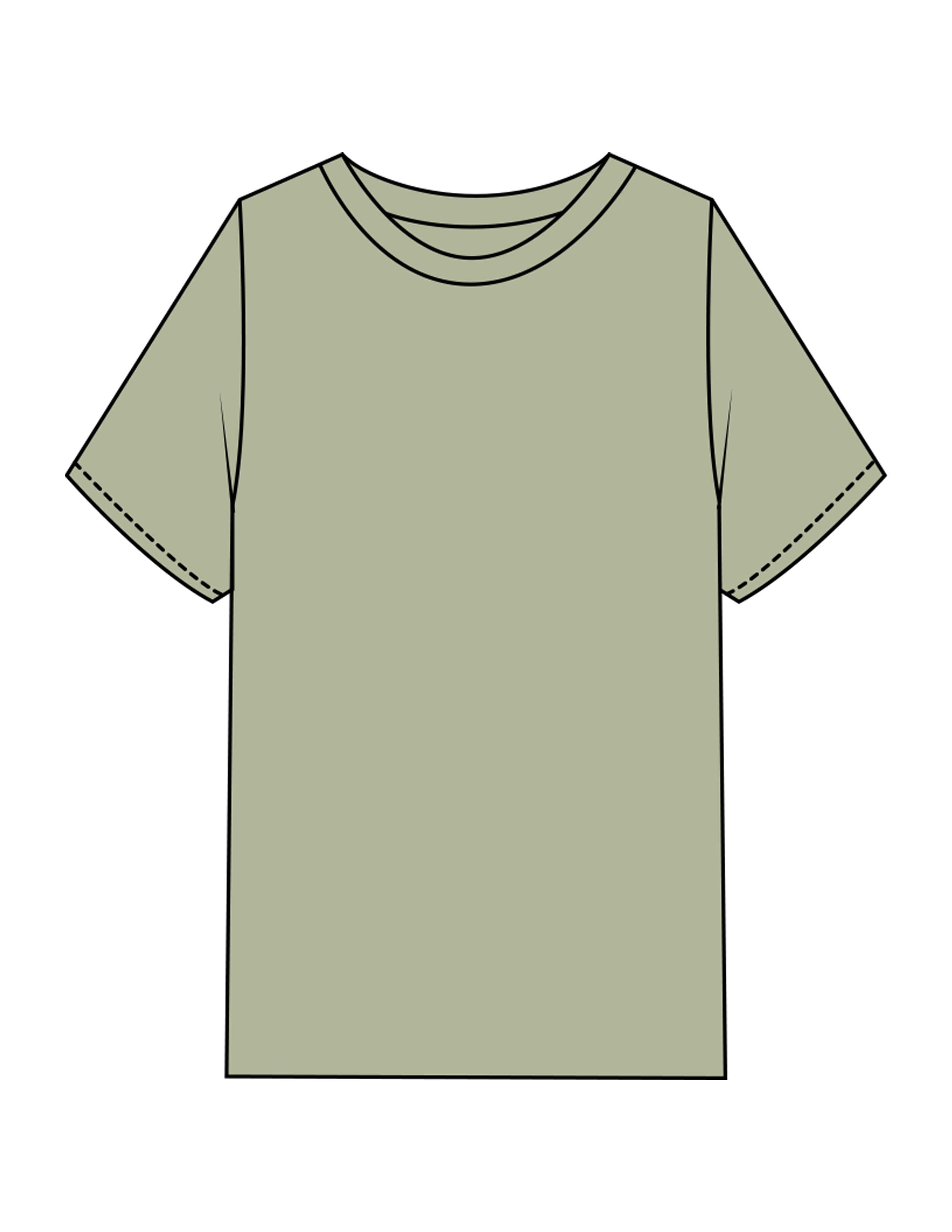 The Mens Heavyweight Tee - Pistachio - Komo Studio - Back Stacked - Printed - White