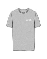 The Mens Tee - Heather - The Vibe - Left Chest - Printed - White