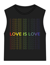 The Womens Classic Crop Tank - Black - Wicked Core - Front Stacked & Back Spine - Printed - Full Color