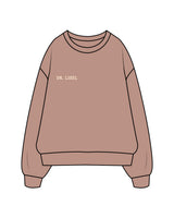 The Womens Crewneck - Clay - Lisel Lewis - Right Chest & Back Center - Full Color