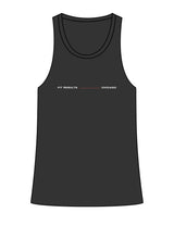 The Womens Full Length Tank - Black - Fit Results - Center Chest & Center Back - Full Color