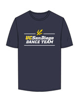 The Mens Tee - Midnight - UCSD Dance - Center Chest & Back Stacked - Printed - Full Color