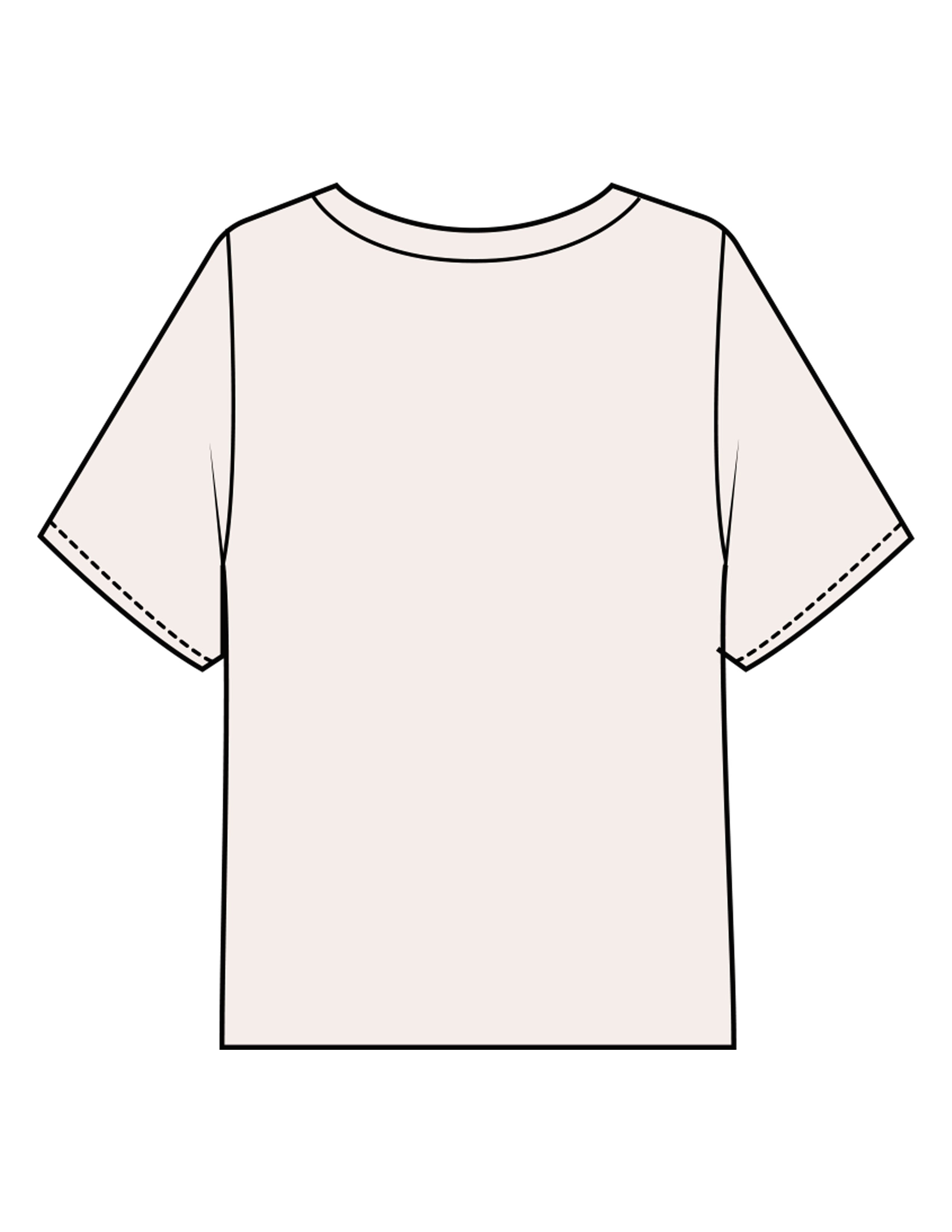 The Midweight Crop Tee - Ivory - Mantra - Center Chest Arc - Printed - Full Color