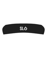 The Headband - Black - Powerhouse Fitness - Center Crown "SLO" - Printed - White