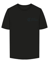 The Mens Active Tee - Black - Core Strong - Left Chest - Printed - Dark Green