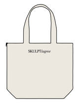 The Zipper Tote Bag - Natural - Skulpt Lagree - Upper Body - Printed - Black
