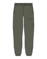 The Mens Sweatpants - Cypress - C Wickson - Left Leg Stacked - Printed - Tone on Tone