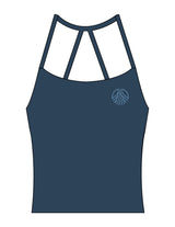 The Womens Sporty Tank - Navy - Sultivate - Left Chest & Center Back - Printed - Blue