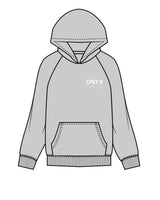 The Womens Hoodie - Storm - Onyx Fit - Left Chest - White