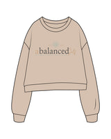 The Studio Crop - Taupe - Balanced Self - Center Chest Stacked - Full Color