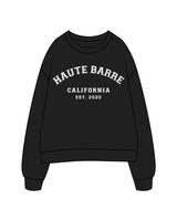 The Classic Crewneck - Black - Haute Barre - Center Chest Stacked - 2020 - White