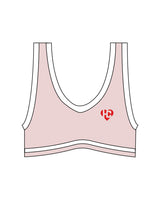 The Piped Bra - Pink - HeartCore - Left Chest & Center Back - Printed - Full Color