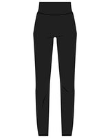 The Basic Legging - Black - Lava - Back Right Leg -  White