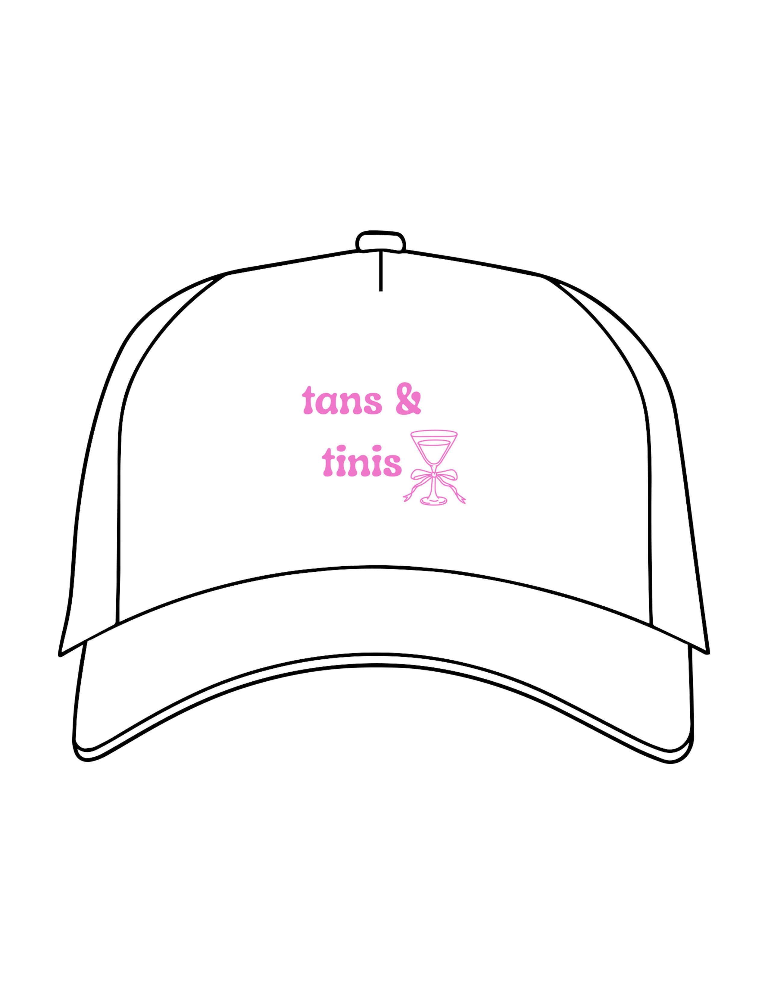 The Trucker Hat - White - Peachy Glow - Center Crown Stacked - Embroidered - Dark Pink