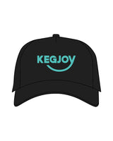 The Trucker Hat - Black - Kegjoy - Center Logo - Teal