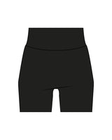 The Basic Short - Black - REFORM Pilates Studio - Back Waistline - Printed - White