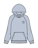 The Mens Hoodie - Powder - MD Hyperbaric - Left Chest Round & Back Illustration - Printed - Navy