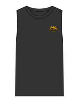 The Mens Heavyweight Tank - Washed Black - ML Contracting LLC - Left Chest & Back Image - Printed - Full Color