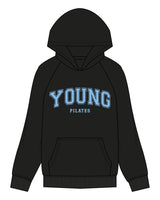 The Womens Hoodie - Black - YP - Center Chest Stacked - Printed - Blue
