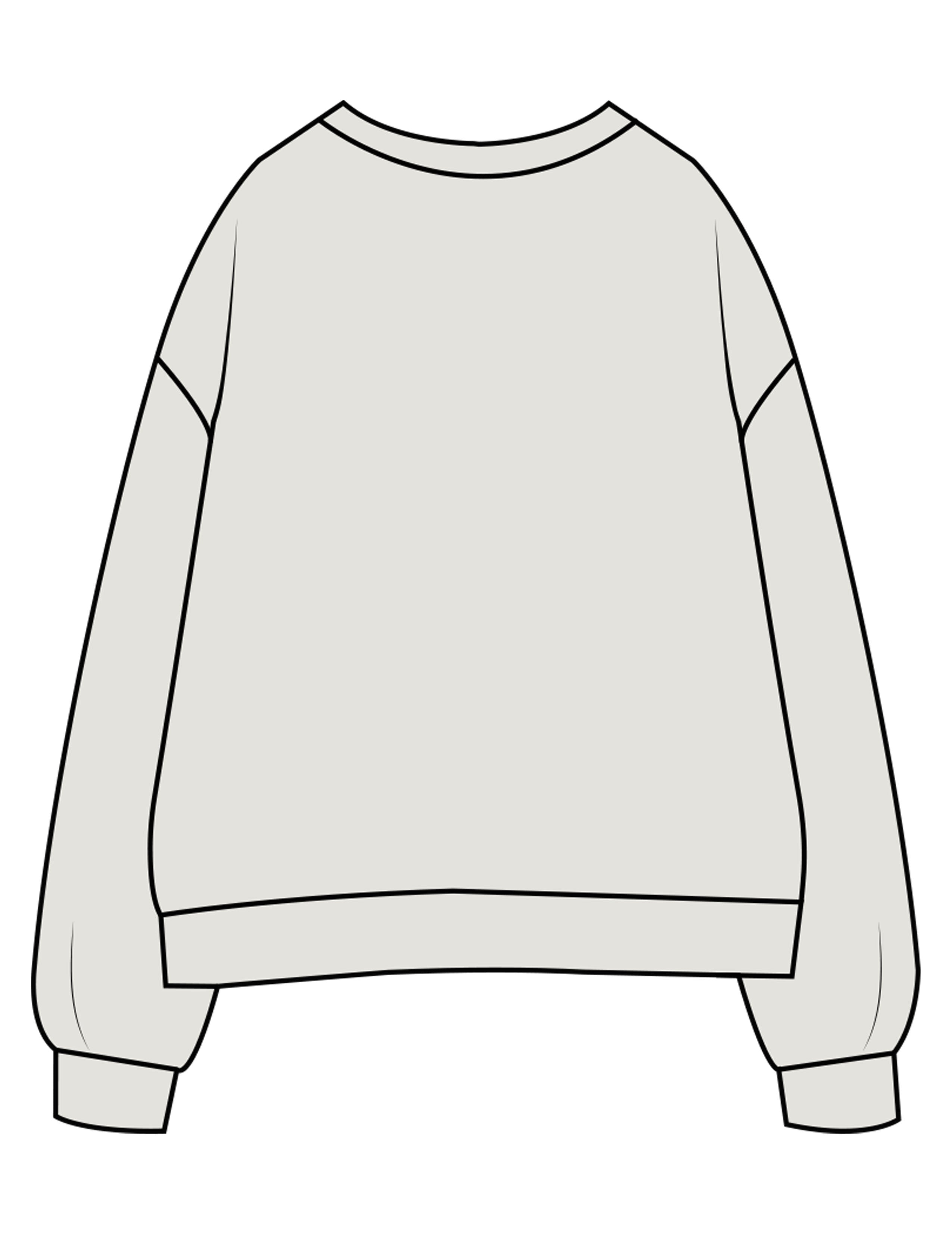 The Womens Crewneck - Washed Bone - Reform Pilates - Center Chest Stacked - Printed - Gold