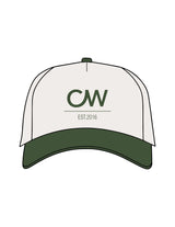 The Canvas Cap - Natural / Forest - C Wickson - Center Crown Stacked - Printed - Forest