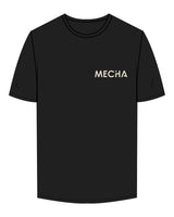 The Mens Tee - Black - MECHA - Left Chest & Full Back - Off White