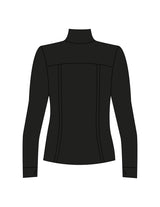The Womens Zip Jacket - Black - BlueCarrot - Left Chest - Printed - White