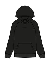 The Womens Hoodie - Black - ZENERGY CYCLING - Center Chest - Embroidered - Tone on Tone