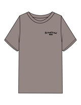 The Mens Heavyweight Tee - Washed Gray - 406 Performance Studio - Left Chest & Back Stacked - Printed - Black