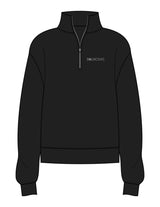 The Womens 1/4 Zip - Black - Bodicore - Left Chest & Full Back - Printed - Full Color