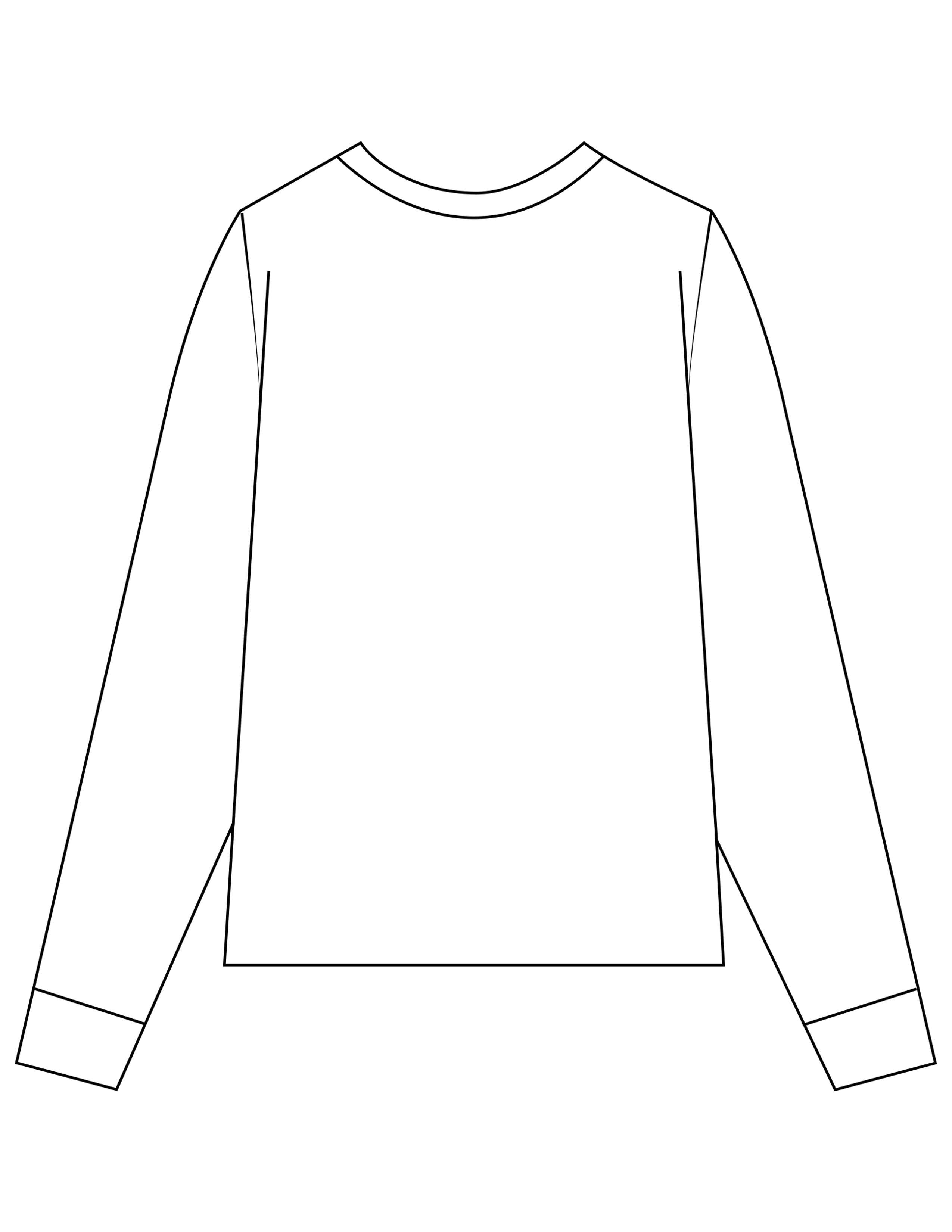 The Mens Long Sleeve - White - Fine Core Pilates - Left Chest Stacked - Printed - Black