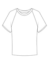 The Ribbed Baby Tee - White - RAG Collaborative - Back Neckline - Embroidered - Tone on Tone