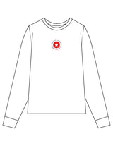 The Womens Long Sleeve - White - Method Lagree - Center Chest Round & Center Back - Printed - Full Color