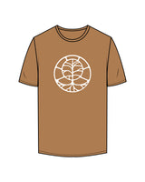 The Mens Tee - Camel - EVERCORE - Center Chest & Back Center Stacked - White