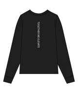 The Mens Long Sleeve - Black - Hilo House - Left Chest & Back Center Line - White