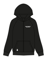 The Womens Zip Hoodie - Black - Saltvault Instructor - Left Chest & Bottom Right - Printed - White