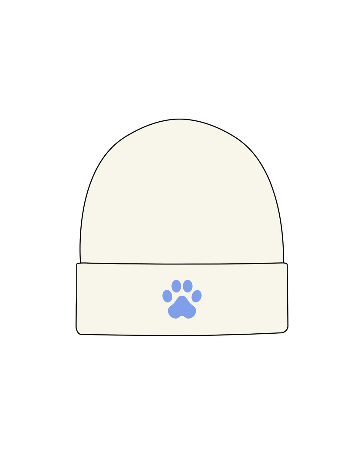 The Beanie - Off White - LLR - Center Brim - Embroidered - Portage