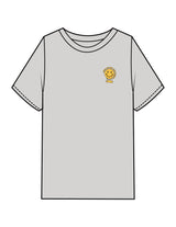 The Mens Heavyweight Tee -  Washed Storm - Try Smile Collective - Left Chest & Back Stacked "SMILE" - Printed - Pink