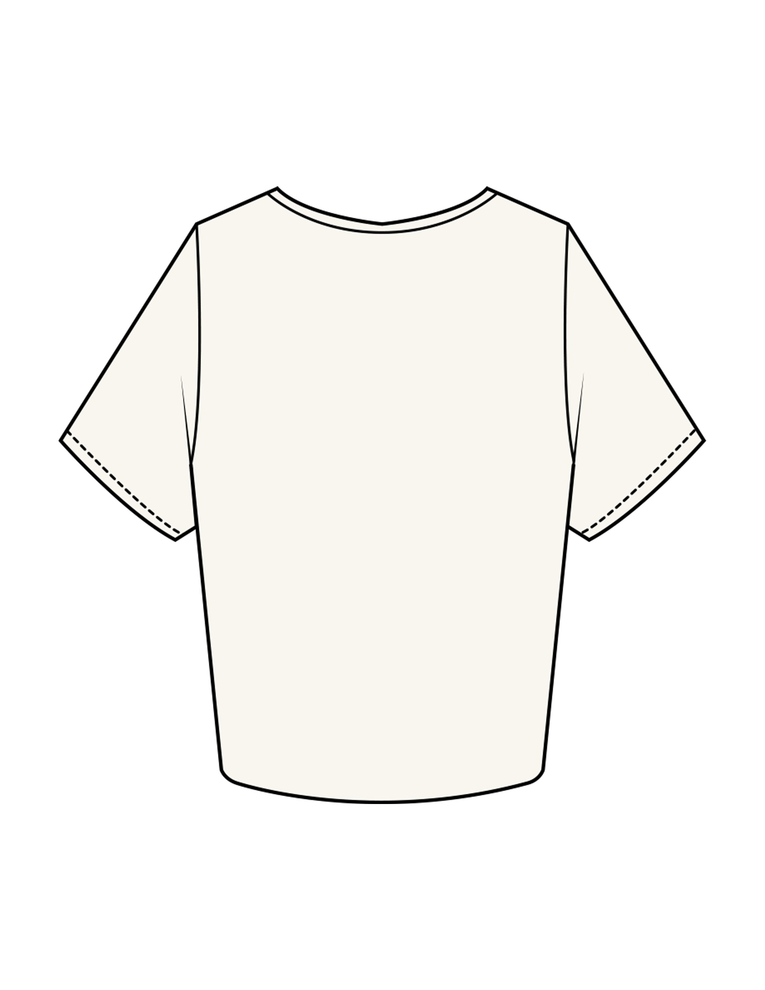 The Crop Tee - Off White - Pilates Method/Barre Noir - Left Chest Stacked "BARRE" - Printed - Black