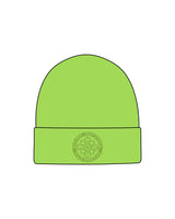 The Beanie - Safety Green  - Guru Tattoo - Center - Icon - Tone on Tone