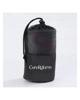 The Gym Towel - White - Core Reform - Center Bottom - Embroidered - Black - The Gym Towel Bag - Center Body - Printed - White
