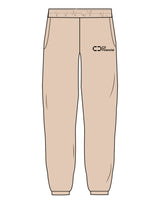 The Cargo Jogger - Nude - C2 Financial - Left Leg Stacked - Printed - Black