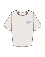 The Crop Tee - Bone - LLR - Left Chest - Back Center - Printed - Full Color