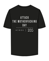 The Mens Tee - Black - Studio 205 - Left Chest Stacked - Back Stacked - Printed - White